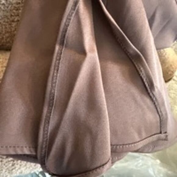 Elegant Shoulder Pad Assymetrical Blouse Burgundy, Brown & Black Med & Lg - Picture 7 of 12